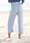 Lascana Culotte en stippenprint licht en elastisch jersey broek zomerbroek (Met een bindceintuur) - Thumbnail 7