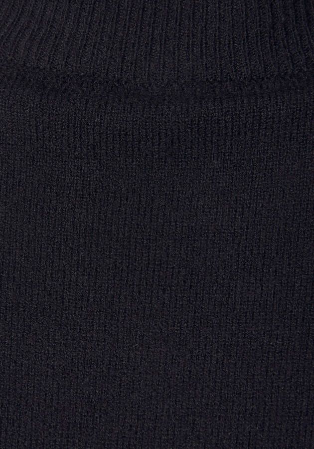 Lascana Gebreide trui met kleine opstaande kraag coltrui casual-chic