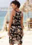 Lascana Gedessineerde jurk met bloemenprint korte zomerjurk strandjurk nauwsluitend - Thumbnail 3
