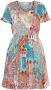 Lascana Gedessineerde jurk gemaakt van crêpe viscose kleurrijke zomerjurk strandjurk - Thumbnail 2