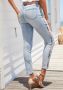 Lascana High-waist jeans met borduursel opzij - Thumbnail 3