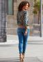 Lascana High-waist jeans met goudkleurige knopen - Thumbnail 12