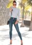 Lascana High-waist jeans met goudkleurige knopen - Thumbnail 7