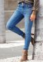 Lascana High-waist jeans met goudkleurige knopen - Thumbnail 9