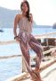 Lascana Jerseybroek met all-over print en zakken elastische tailleband strandbroek - Thumbnail 7