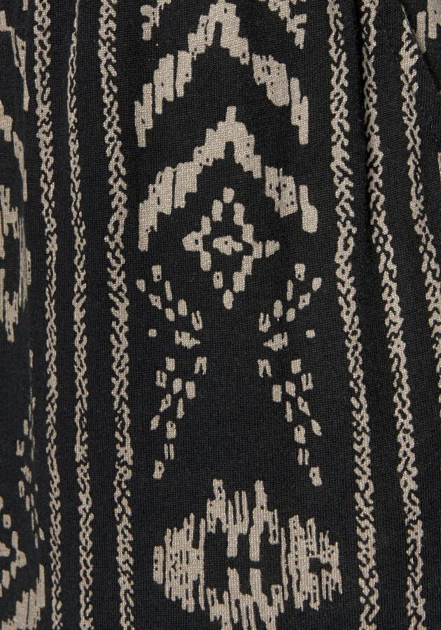 Lascana Jerseybroek met etnisch patroon en zakken zomerbroek