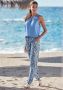 Lascana Jerseybroek met paisley print en zakken zomerbroek strandbroek - Thumbnail 6