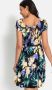 Lascana Jerseyjurk met alloverprint en ruguitsnijding t-shirt-jurk zomerjurk - Thumbnail 5