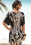 Lascana Jerseyjurk met decoratief detail bij de halslijn zomerse tuniekjurk strandjurk - Thumbnail 3