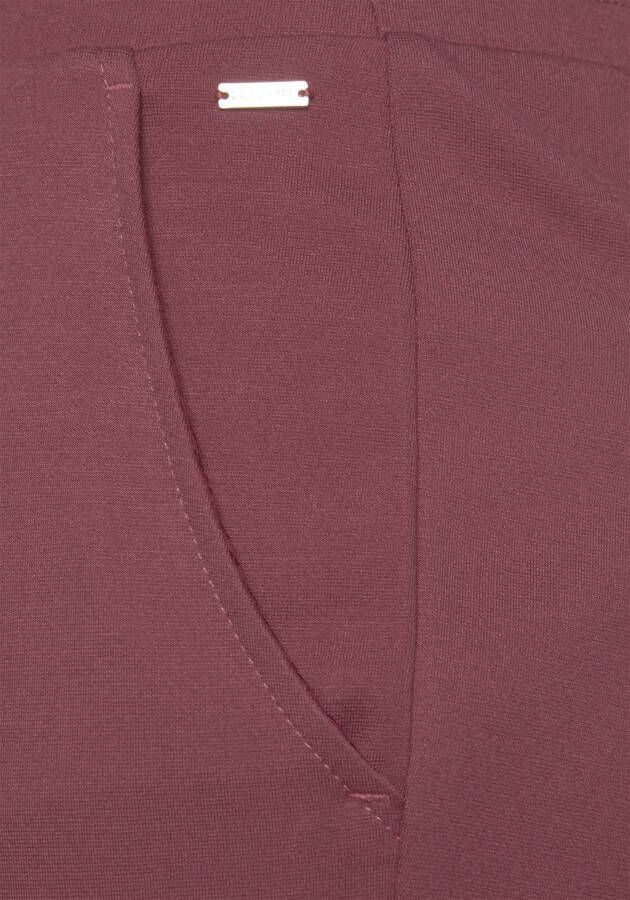 Lascana Jogpants met elastische tailleband en riemlussen loungewear (1-delig)