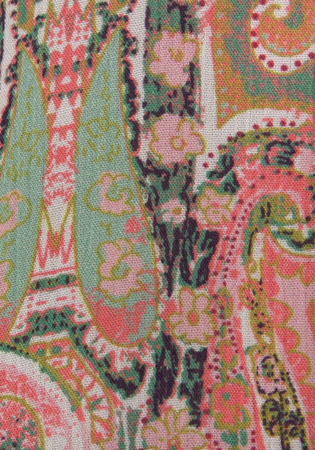 Lascana Jurk met overhemdkraag van gekreppte viscose maxi-jurk met knoopsluiting zomerjurk