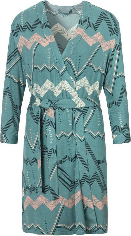 Lascana Kimono met grafisch zigzagmotief