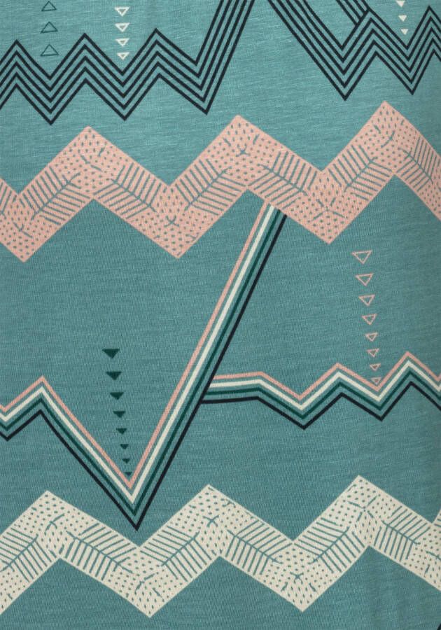 Lascana Kimono met grafisch zigzagmotief
