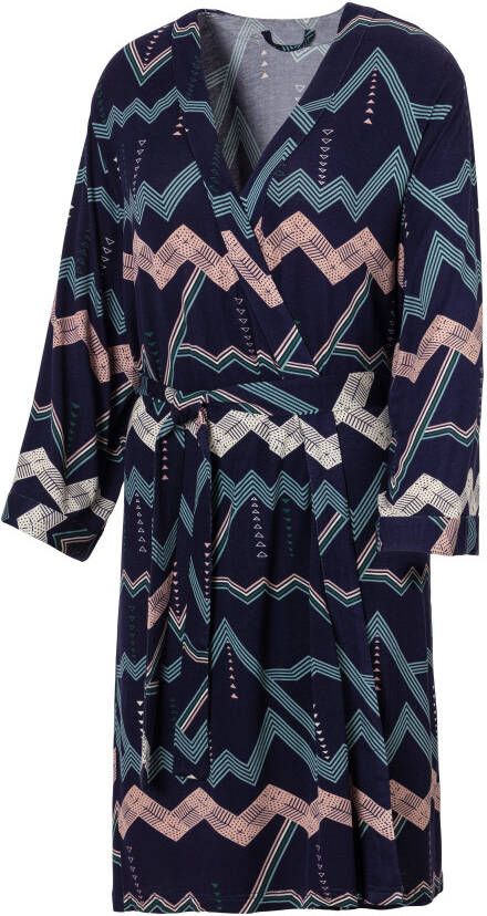 Lascana Kimono met grafisch zigzagmotief