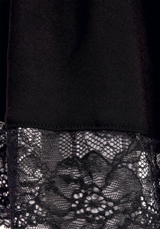 Lascana Kimono met kanten inzetten