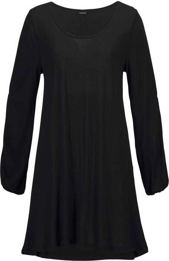 Lascana Lang shirt met splitjes aan de mouwen blousejurk strandjurk