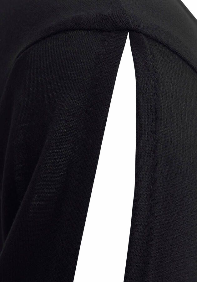 Lascana Lang shirt met splitjes aan de mouwen blousejurk strandjurk