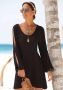Lascana Lang shirt met splitjes aan de mouwen blousejurk strandjurk - Thumbnail 5
