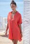 Lascana Lange blouse met knoopsluiting blouse met korte mouwen blousejurk zomers - Thumbnail 7