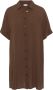 Lascana Lange blouse met knoopsluiting blouse met korte mouwen blousejurk zomers - Thumbnail 2