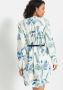 Lascana Lange blouse van kreukstof met bloemenprint blousejurk (Met riem in leer-look) - Thumbnail 2