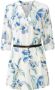 Lascana Lange blouse van kreukstof met bloemenprint blousejurk (Met riem in leer-look) - Thumbnail 3
