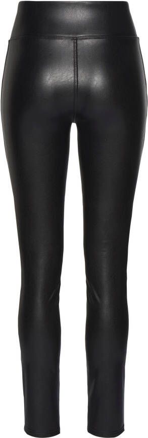 Lascana Legging in leer-look met ritsen loungewear