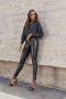 Lascana Legging in leer-look met ritsen loungewear - Thumbnail 6