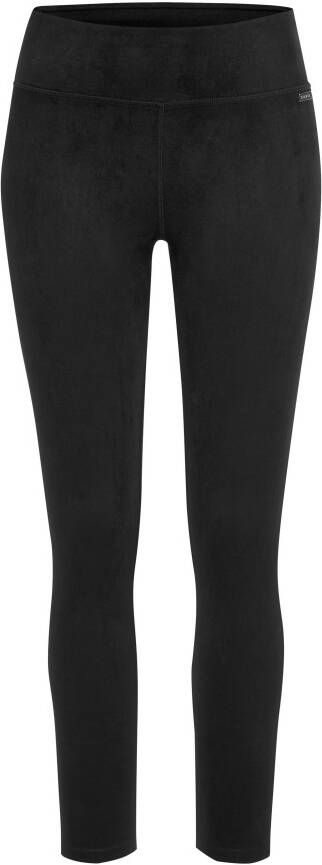 Lascana Legging in suèdeleer-look