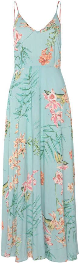 Lascana Maxi-jurk van geweven viscose cut-outs op de rug zomerjurk
