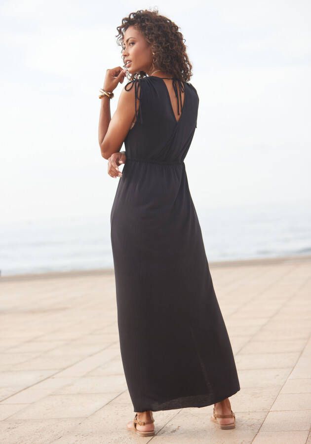 Lascana Maxi-jurk met details op de bandjes