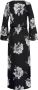 Lascana Maxi-jurk met bloemenprint en cut-outs bij de schouders zomerjurk met split - Thumbnail 3
