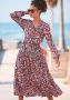 Lascana Maxi-jurk met bloemenprint en v-hals zomerjurk - Thumbnail 8
