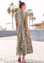 Lascana Maxi-jurk met animal print en knoopsluiting zomerjurk strandjurk - Thumbnail 3