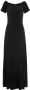Lascana Maxi-jurk met lange splits en carmen-halslijn off-the-shoulder basic - Thumbnail 2