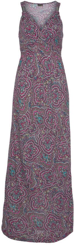 Lascana Maxi-jurk met paisley motief en verstelbare halslijn zomerjurk
