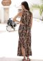 Lascana Maxi-jurk met paisley print en split zomerjurk met zakken strandjurk - Thumbnail 3