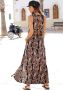 Lascana Maxi-jurk met paisley print en split zomerjurk met zakken strandjurk - Thumbnail 5