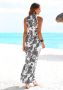 Lascana Maxi-jurk met verstelbare hals in all-over print zomerjurk strandjurk - Thumbnail 3
