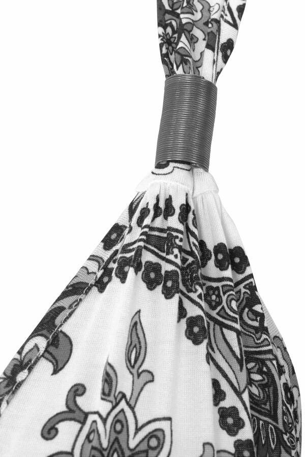 Lascana Maxi-jurk met verstelbare hals in all-over print zomerjurk strandjurk