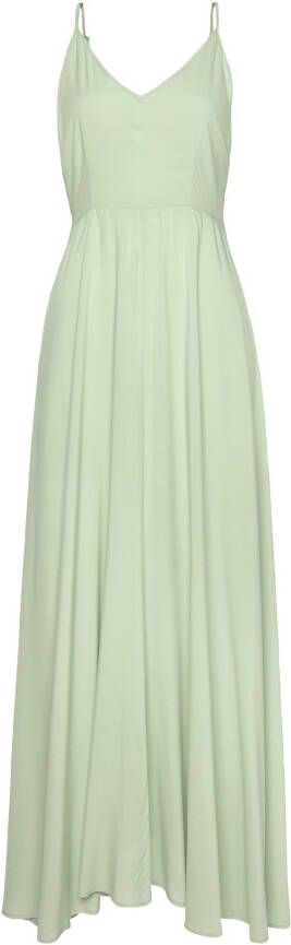 Lascana Maxi-jurk van geweven viscose cut-out op de rug chiffon stof zomerjurk
