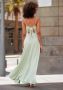 Lascana Maxi-jurk van geweven viscose cut-out op de rug chiffon stof zomerjurk - Thumbnail 3