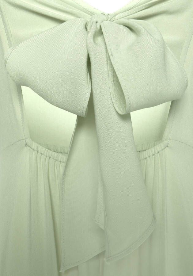Lascana Maxi-jurk van geweven viscose cut-out op de rug chiffon stof zomerjurk