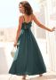 Lascana Maxi-jurk van geweven viscose cut-out op de rug chiffon stof zomerjurk - Thumbnail 3