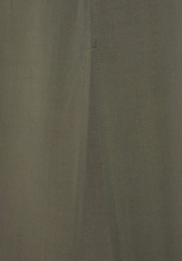 Lascana Strandjurk van licht transparante geweven stof maxi jurk met split zomerjurk