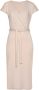 Lascana Midi-jurk van geribde stof wikkeljurk met split casual-chic (Met een bindceintuur) - Thumbnail 2