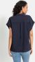 Lascana Overhemdblouse van mix van linnen met knoopsluiting linnen blouse met korte mouwen - Thumbnail 2
