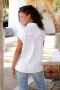 Lascana Overhemdblouse van mix van linnen met knoopsluiting blouse met korte mouwen linnen blouse - Thumbnail 3