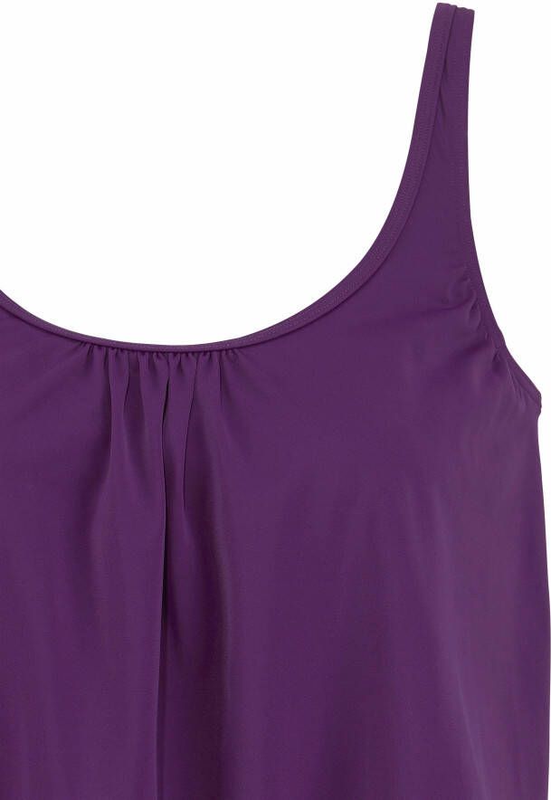 Lascana Oversized tankini Corrigerende versterking bij de cup onderbustelastiek rondom verstelbare bandjes