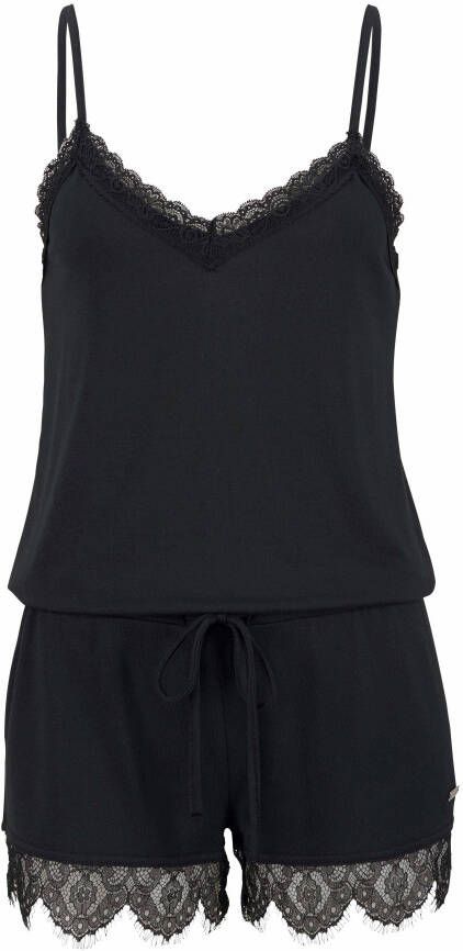 Lascana Playsuit met kanten zoom